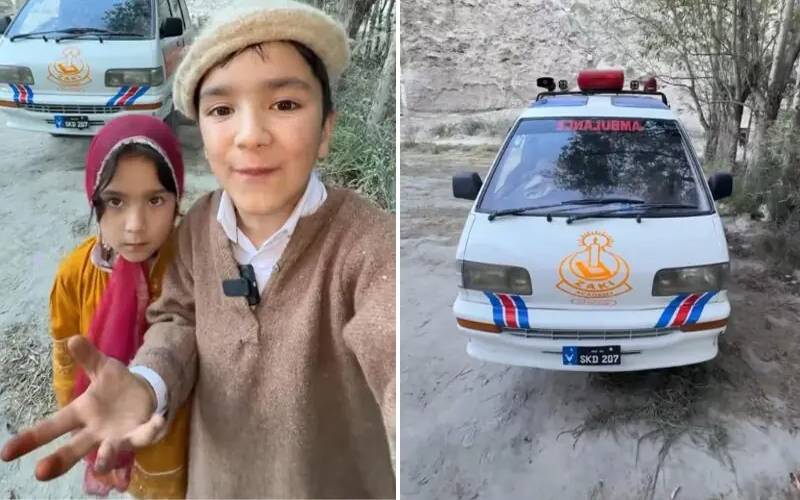  سکول کے بعد ایمبولینس،ولاگر محمد شیراز نے گاؤں کے لوگوں کیلئے خدمت کی نئی مثال قائم کردی