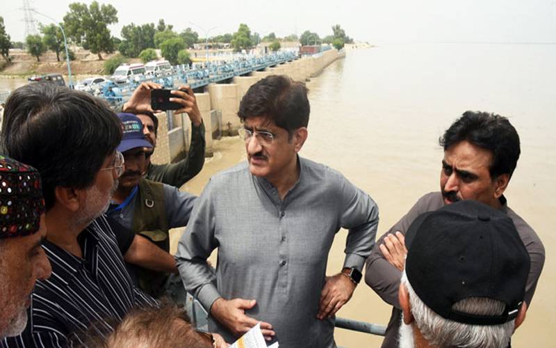 وزیراعلیٰ سندھ کا کشمور کا دورہ ، سیلاب سے نمٹنے کی تیاریوں کا جائزہ لیا