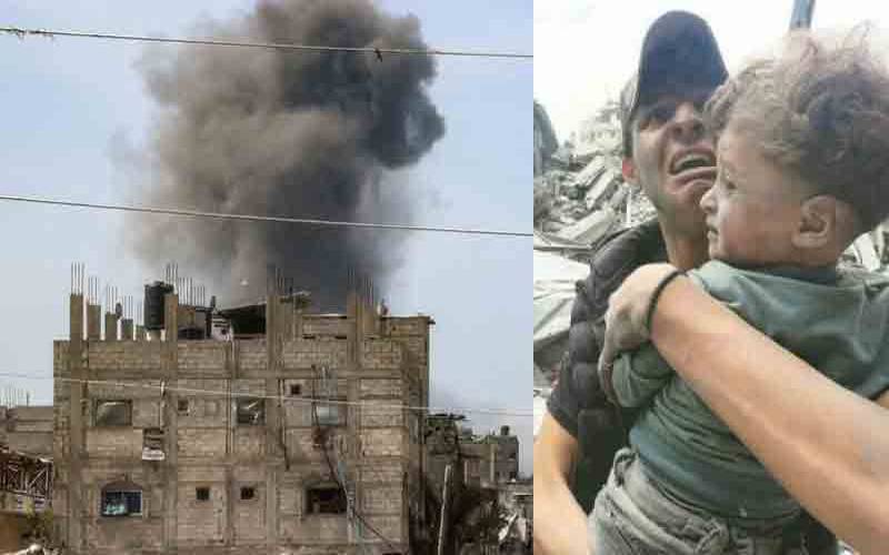 غزہ پر اسرائیل کی شدید بمباری،51فلسطنیی شہید، 16عمارتیں ملبے کا ڈھیر 