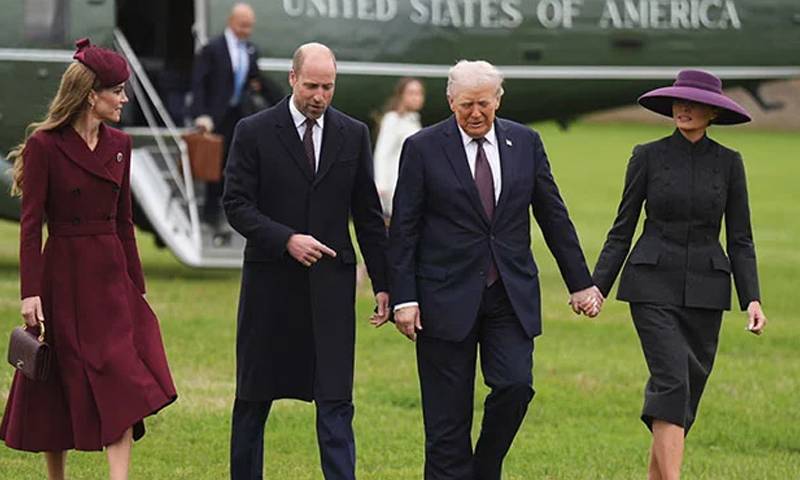 ٹرمپ برطانیہ کے سرکاری دورے پر ونزر کاسل پہنچ گئے