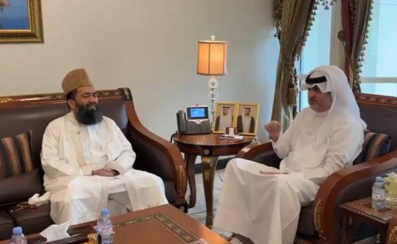 قطری سفیر سے چیئرمین مرکزی رؤیت ہلال کمیٹی کی ملاقات،اسرائیلی حملے پر مذمت