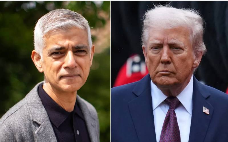میئر لندن صادق خان کو میرے کہنے پر شاہی ضیافت میں مدعو نہیں کیا گیا: ٹرمپ