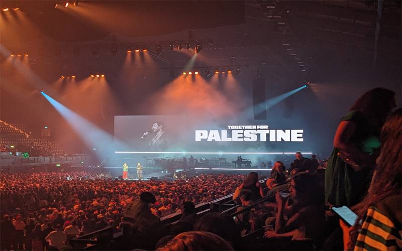 لندن: فلسطینیوں کیلئے فنڈ ریزنگ کانسرٹ، 2 ملین ڈالر جمع 