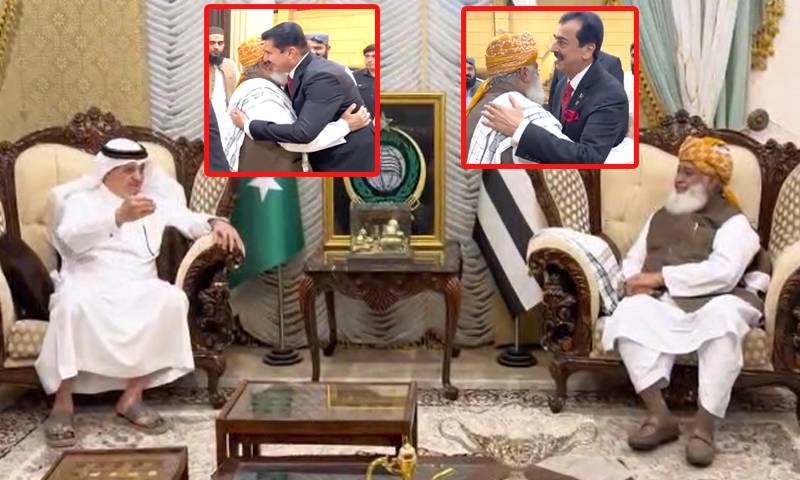 مولانا فضل الرحمن کا سعودی سفیر کے اعزاز میں عشائیہ