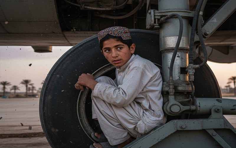 13 سالہ افغان لڑکا طیارے کے لینڈنگ گیئر میں چُھپ کر دہلی پہنچ گیا، حکام کی دوڑیں 