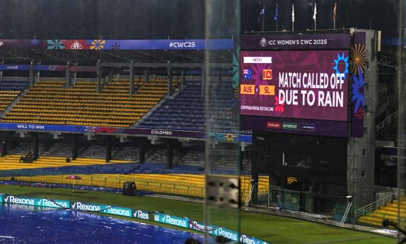 ویمنز ورلڈ کپ :میچ منسوخ ہونے پرآسٹریلیا ، سری لنکاکو ایک ایک پوائنٹ دیدیا گیا