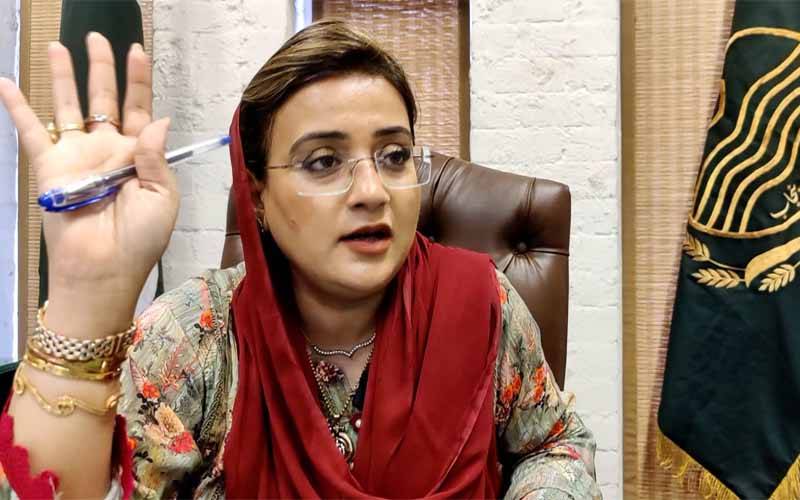 شرجیل میمن کا بحث کا چیلنج قبول ، جگہ اور ٹائم آپکی پسند کا: عظمیٰ بخاری