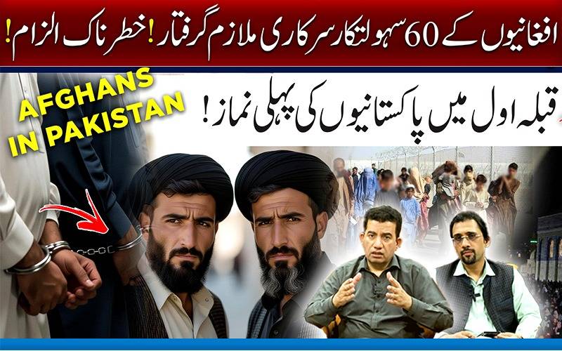افغانیوں کے 60 سہولت کار سرکاری ملازمین گرفتار ! خطرناک الزام !