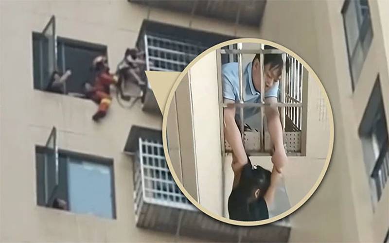20 ویں منزل سے گرنے والی ننھی بچی کو کرشماتی طور پر بچا لیا گیا