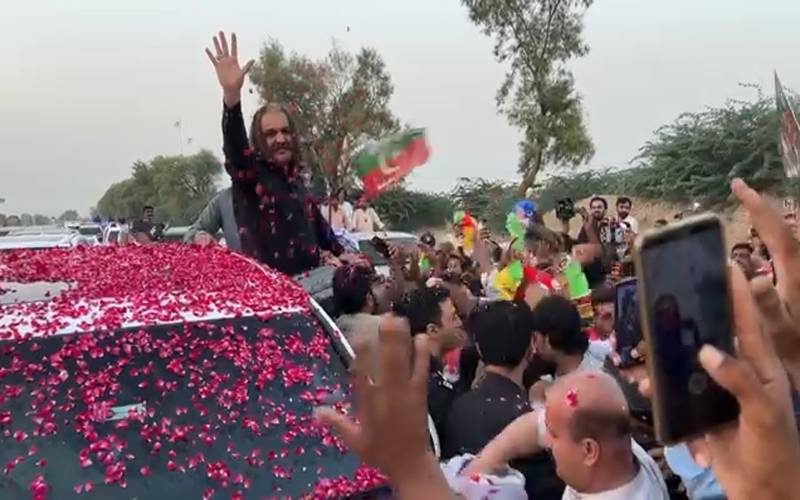 علی امین گنڈا پور ڈیرہ اسماعیل خان پہنچ گئے 