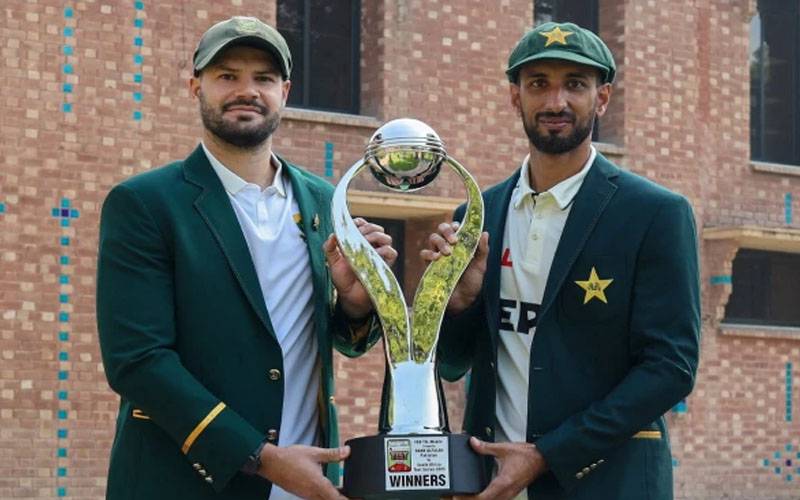 پاک جنوبی افریقہ ٹیسٹ سیریز، ٹرافی کی رونمائی ، پروٹیز کپتان کا کرکٹ اکیڈمی کے میوزیم کا دورہ