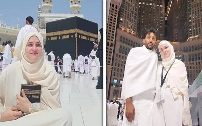 اریج فاطمہ کی کینسر سے صحتیابی کے بعد عمرے کی ادائیگی