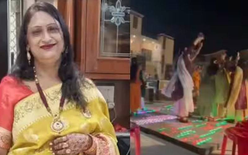 ویڈیو :شوہر کی لمبی عمر کیلئے ورت رکھنے والی خاتون رقص کرتے دل کا دورہ پڑنے سے چل بسی 
