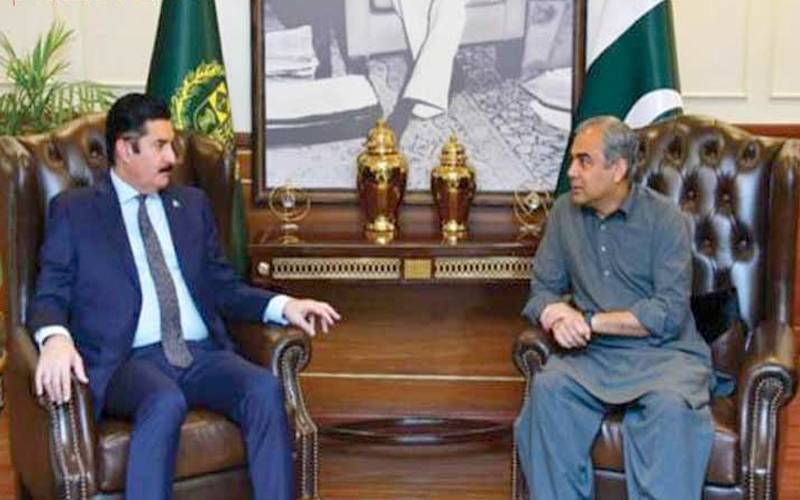 وزیر داخلہ محسن نقوی سے گورنر خیبر پختونخواکی ملاقات، مختلف اُمور پر تبادلہ خیال