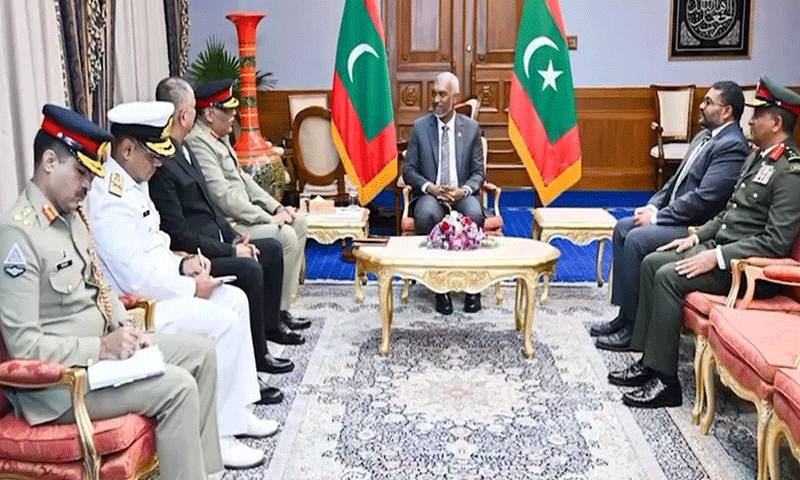 چیئرمین جوائنٹ چیفس جنرل ساحر شمشاد مرزا کا مالدیپ کا سرکاری دورہ