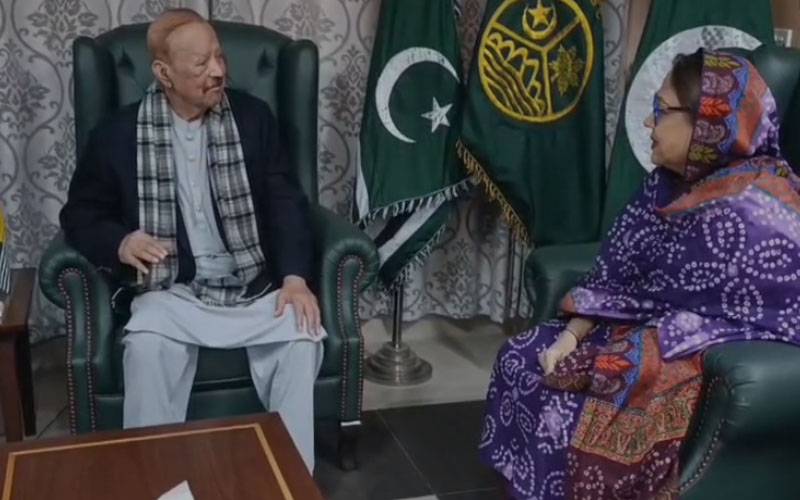 صدرآزادکشمیر کی فریال تالپور سے ملاقات،حکومت سازی کےمعاملات پر تفصیلی تبادلہ خیال