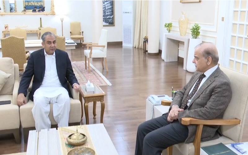 وزیراعظم شہباز شریف سے وزیر داخلہ محسن نقوی کی ملاقات 
