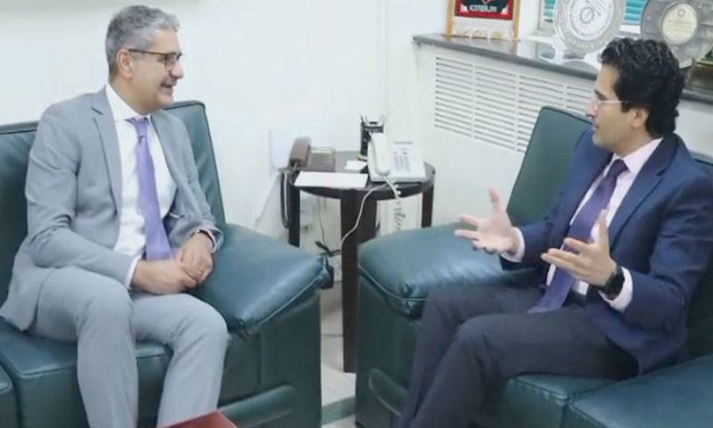 وفاقی وزیر علی پرویز سے پاکستان میں کینیڈا کے ہائی کمشنر طارق علی کی ملاقات