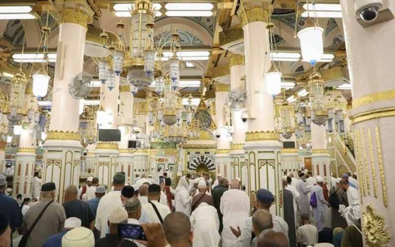 مسجد نبویؐ ریاض الجنہ کے زائرین کی یومیہ تعداد میں بڑا اضافہ