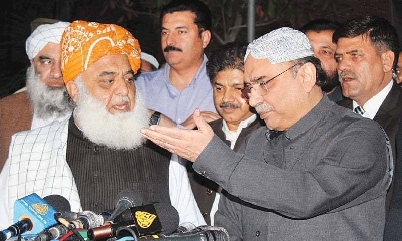 صدر مملکت آصف علی زرداری سے مولانا فضل الرحمن کی ملاقات 