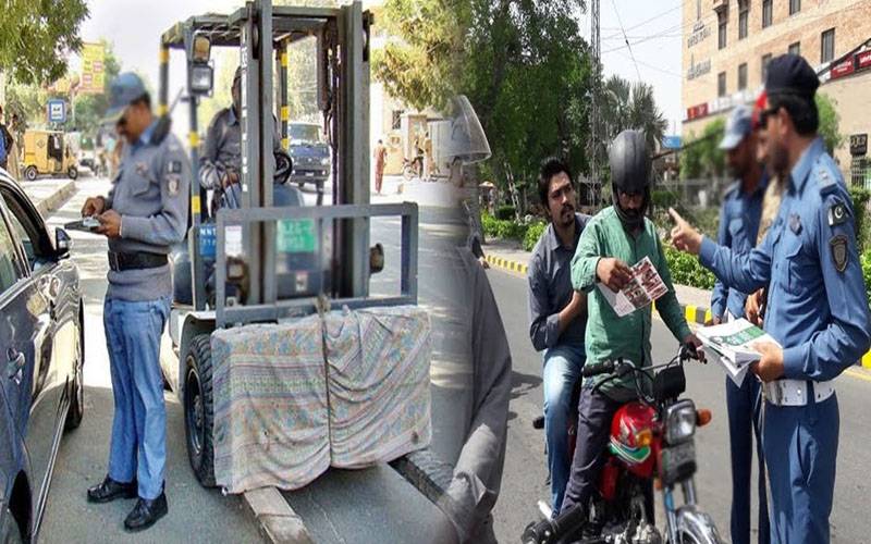 پنجاب میں بھی ٹریفک قوانین کی خلاف ورزی پر بھاری جرمانے عائد 