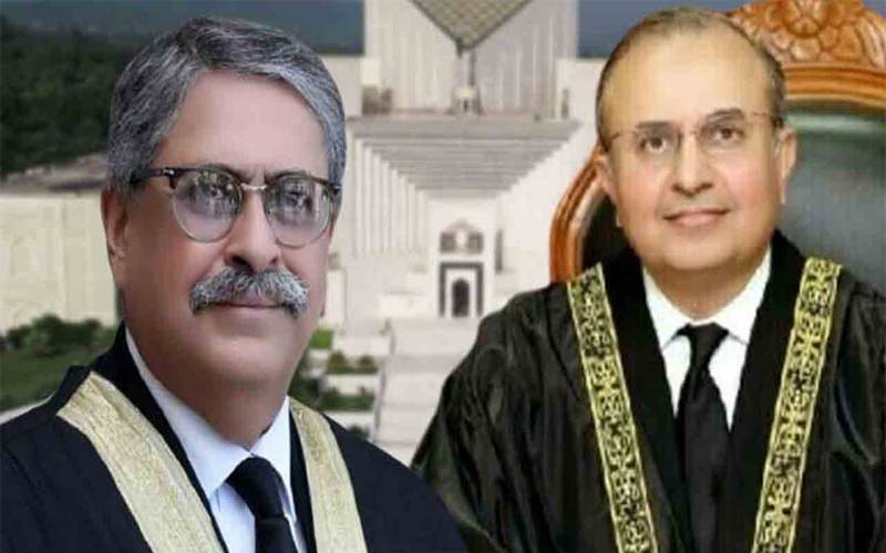 جسٹس منصور علی شاہ اور جسٹس اطہر من اللہ کے استعفے منظور 