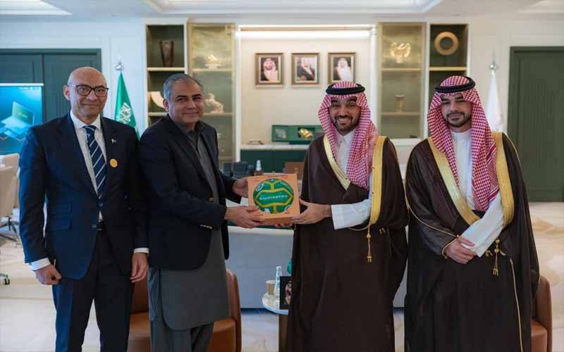 چیئرمین پی سی بی محسن نقوی کی سعودی وزیر کھیل شہزادہ عبدالعزیز بن ترکی الفیصل سے ملاقات