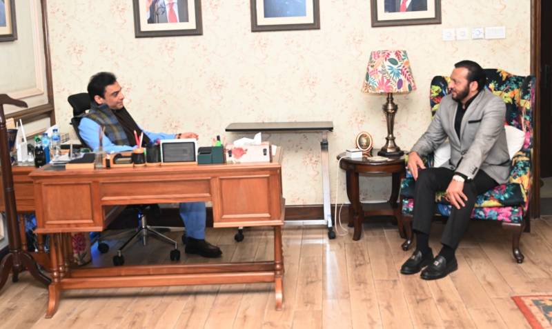 نومنتخب رکن قومی اسمبلی حافظ میاں محمد نعمان کی سابق وزیراعلیٰ پنجاب حمزہ شہباز شریف سے ملاقات