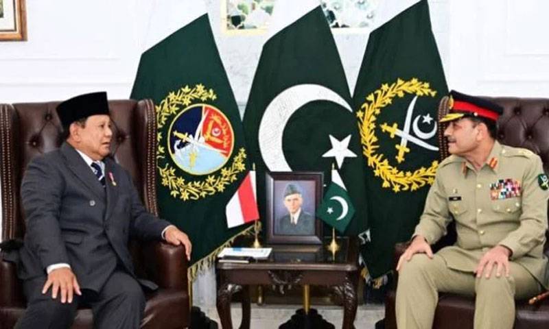 انڈونیشین صدرسے چیف آف ڈیفنس فورسز فیلڈ مارشل سید عاصم منیر کی ملاقات
