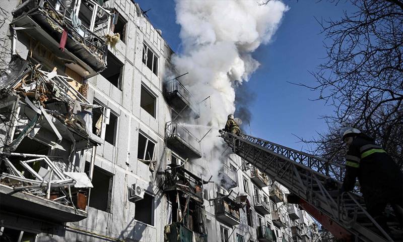 روس کا یوکرین پر ہائپر سونک میزائل حملہ،متعدد عمارتیں متاثر،لاکھوں گھر تاریکی میں ڈوب گئے