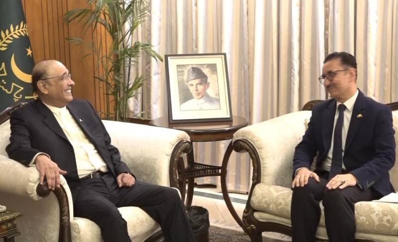 صدر زرداری سے تاجکستان کے سفیر اور آئرلینڈ کیلئے نامزد پاکستانی سفیر کی ملاقات