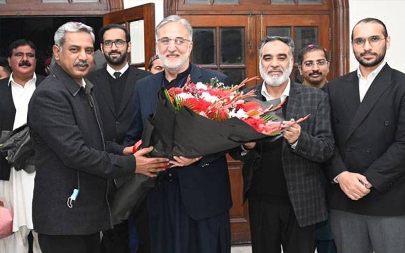 ایڈووکیٹ جنرل پنجاب محمد امجد پرویز سے چیئرمین نیب نذیر احمد بٹ کی ملاقات