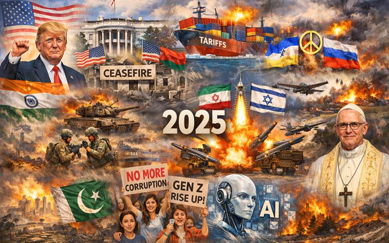 سال 2025 کے 10 اہم ترین عالمی واقعات 