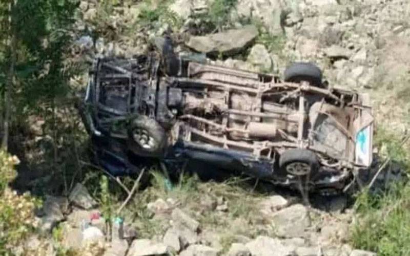 مانسہرہ: جیپ کھائی میں گرنے سے ایک ہی خاندان کے 4افراد جاں بحق