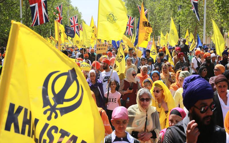 برطانیہ میں سکھ کمیونٹی کا بنگلادیش کی حمایت میں بھارت کیخلاف مظاہرہ