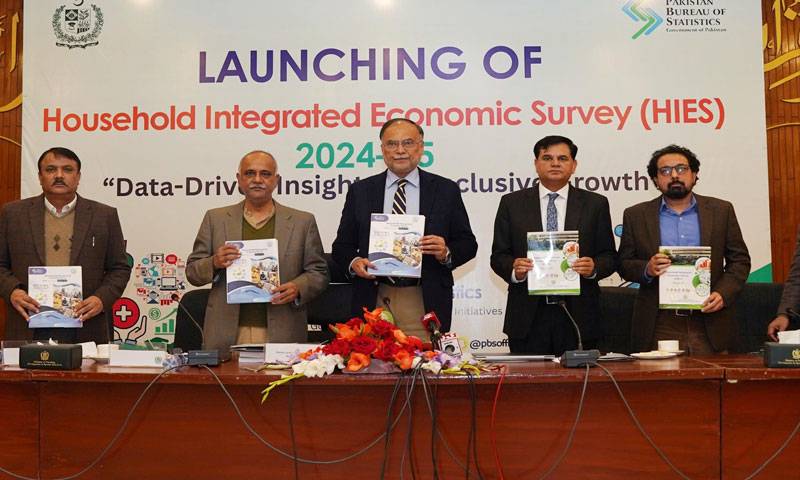 ملک کا پہلا ڈیجیٹل ہاؤس ہولڈ انٹیگریٹڈ اکنامک سروے 2024–25 جاری 