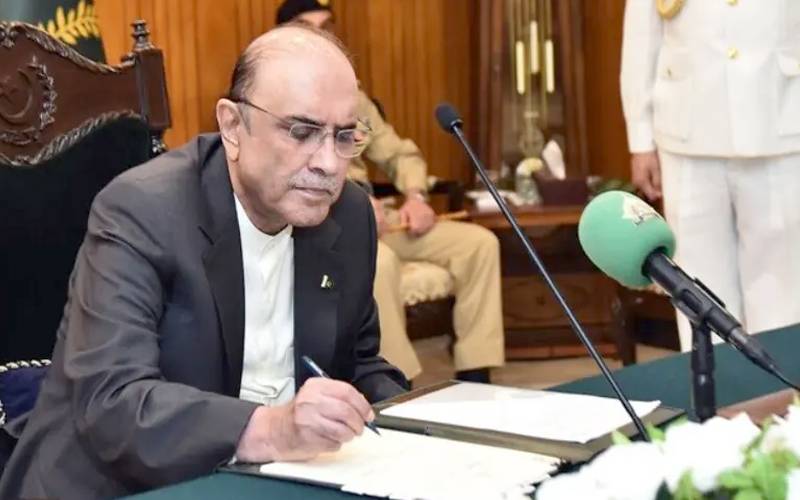 صدرمملکت نےسی ڈی اے ترمیمی بل پردستخط کر دیئے