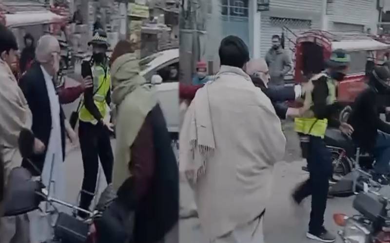 سوات؛ منتخب ایم پی اے کا ٹریفک پولیس اہلکار پر تشدد،وردی کی تذلیل کی ویڈیو منظرِ عام پر