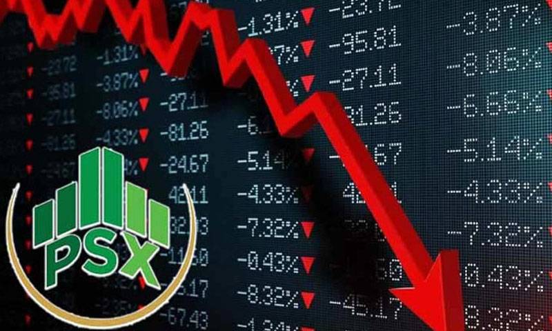 پاکستان سٹاک ایکسچینج ، پہلے سیشن کا مندی پر اختتام