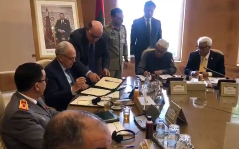 پاکستان اور مراکش کے درمیان دفاعی تعاون سے متعلق مفاہمتی یادداشت پر دستخط