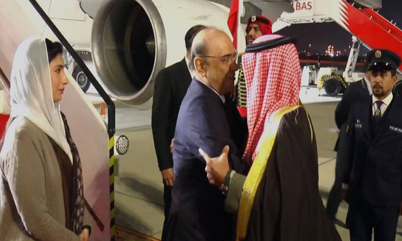 صدرِ مملکت آصف زرداری بحرین کے 4 روزہ سرکاری دورے پر منامہ پہنچ گئے