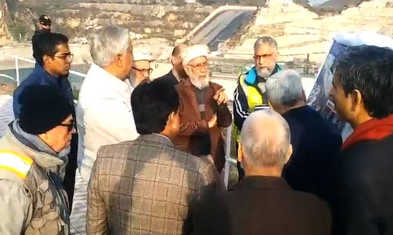 چیئرمین واپڈا لیفٹیننٹ جنرل محمد سعید ریٹائرڈ کا تربیلا کے پانچویں توسیعی منصوبے کا دورہ