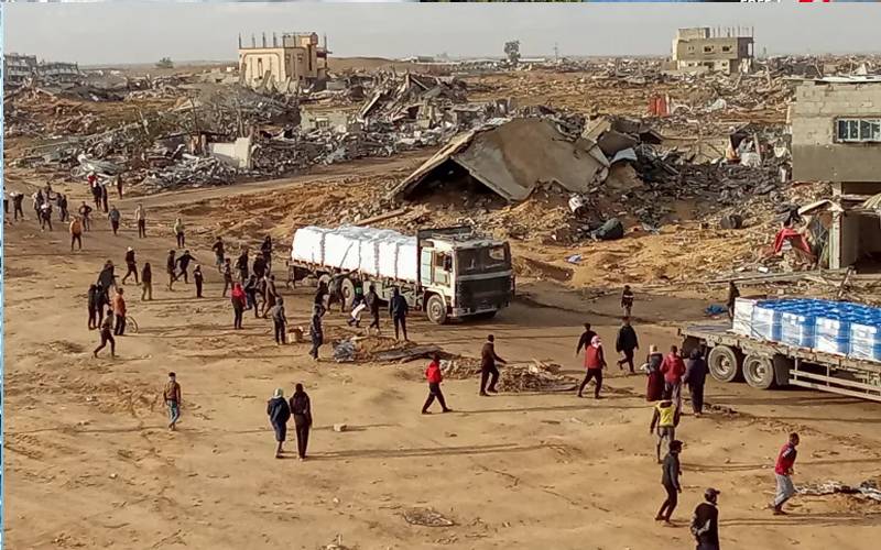 جنگ بندی کے بعد پہلا بڑا اقدام: اسرائیل کا جنوبی غزہ میں فلسطینیوں کو انخلا کا حکم 