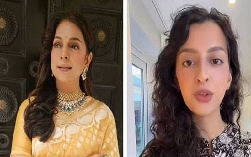 انٹرنیٹ صارفین نے جوہی چاولہ کی ہم شکل کو انکی بیٹی بنا دیا، خاتون کی تردید