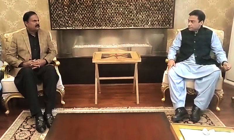 حمزہ شہباز کی پیپلزپارٹی رہنما سید حسن کے گھر آمد، والد کے انتقال پر اظہار تعزیت