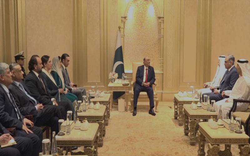 صدر مملکت آصف زرداری سے متحدہ عرب امارات کے وزیرکی ملاقات 