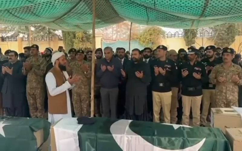 بلوچستان دہشتگردی، پولیس کے شہید، شہیدوں کا جنازہ، کور کمانڈر کوئٹہ، سرفراز بگٹی، مھسن نقوی، بلوچستان کائنٹر ٹیررزم ، Balochistan Terrorism, Police Martyrs, Martyrs Funeral, Corps Commander Quetta, Sarfraz Bugti, Mohsin Naqvi, Balochistan Counter-Terrorism