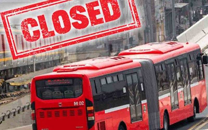 اسلام آباد راولپنڈی میں چلنے والی میٹرو بس سروس مکمل بند 