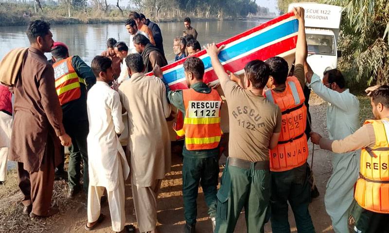 سرگودھا کی لوئر کنال میں نہانے والا55سالہ شخص ڈوب گیا، تلاش جاری 