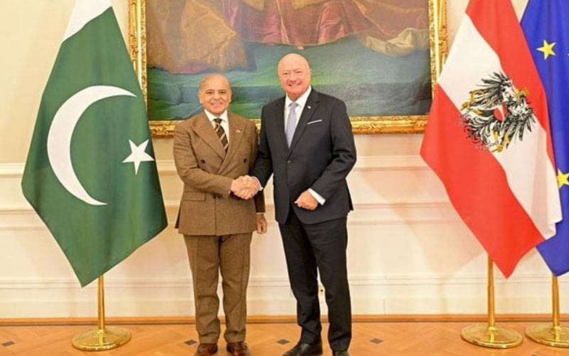  وزیر اعظم شہباز شریف کی جرمن زبان میں گفتگو نے آسٹرین چانسلر کو حیران کر دیا 